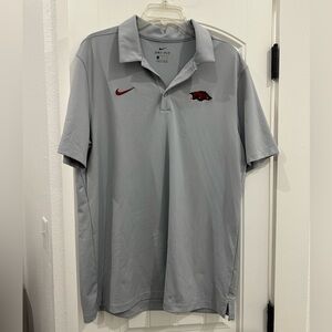 Men’s Nike dri fit polo Arkansas razorback size large.